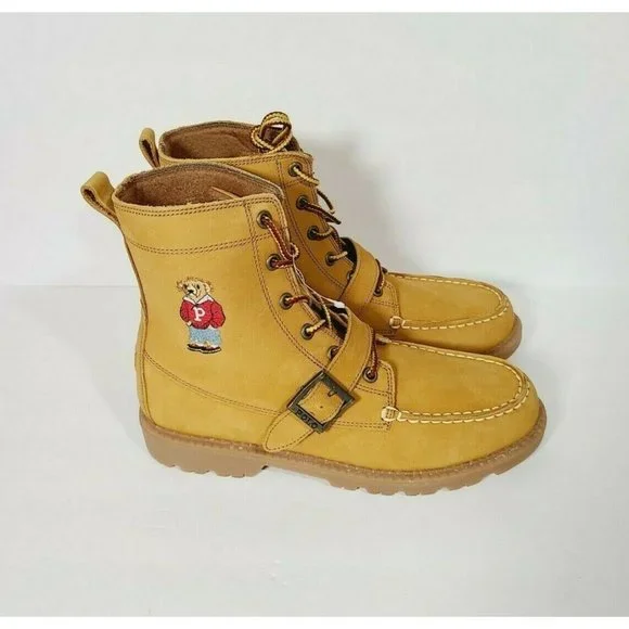 NEW Polo Ralph Lauren Bear Ranger Hi II Boots 101221 Size Youth